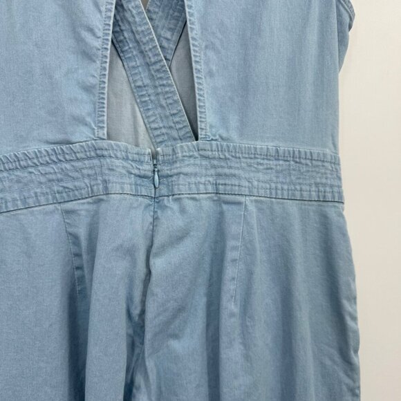 Jack BB Dakota Suko Jumpsuit Washed out Chambray Size  8 Romper Pants Blue - Picture 8 of 11